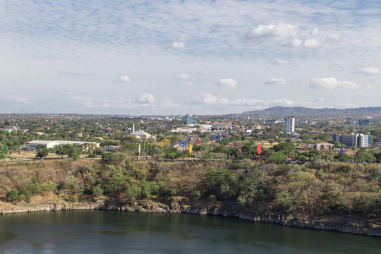 Managua, Nicaragua, aerial view