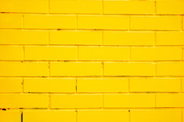 yellow brick wall as a background
