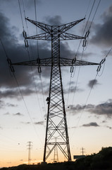 High Voltage Electric Transmission Tower