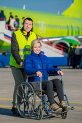 disabled person sit in wheelchair