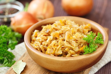 Stewed (braised) cabbage