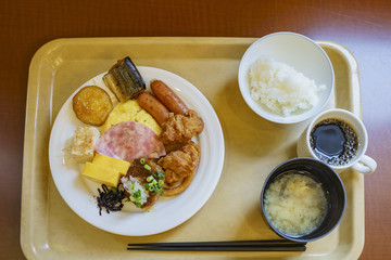 Traditional Japanese style breakfast