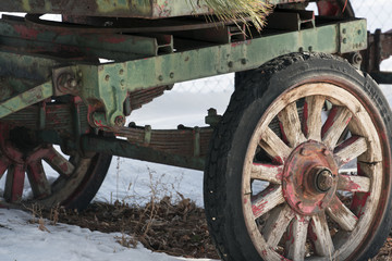 Fototapeta premium Rustic Wagon Wheels
