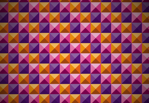 Colorful Pyramid Stud Pattern