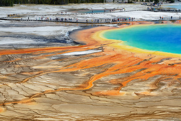 Grand Prismatic Springs Yellowstone National Park Wyoming
