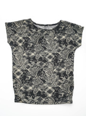 shirt. folded t-shirt on white