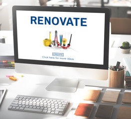 Renovate Renew Creativity Instrument Work Concept