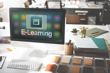 Academic E-Learning Education Online Application Concept