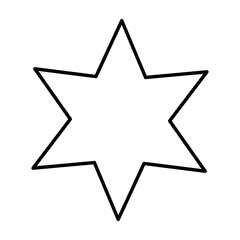 Fototapeta premium star symbol isolated icon vector illustration design