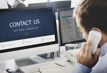 Contact Register Feedback Support Help Concept