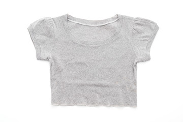 shirt. folded t-shirt on white
