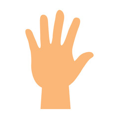 Fototapeta premium hand human silhouette ecology symbol vector illustration design