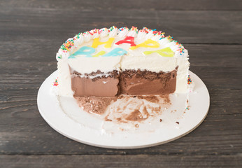 happy birthday ice-cream cake