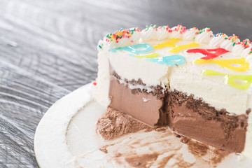 happy birthday ice-cream cake