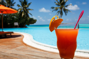 cocktail with a heavenly view