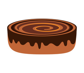 delicious sweet cake icon vector illustration design
