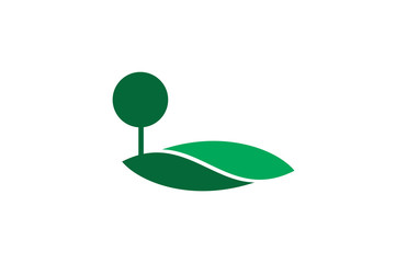 green landscape logo