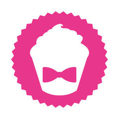 delicious cupcake sweet isolated icon vector illustration design
