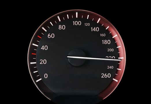 Speedometer of a car