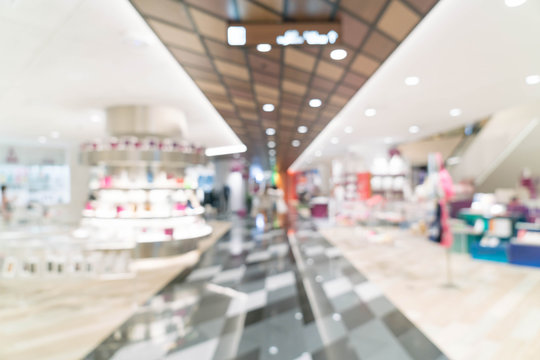 Abstract blur beautiful luxury shopping mall and retails store i