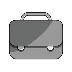briefcase business accessory icon over white background. vector illustration