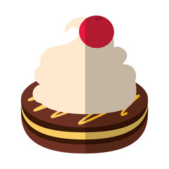 cookies and cream sweet icon vector illustration design