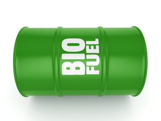 3D rendering barrel of biofuels