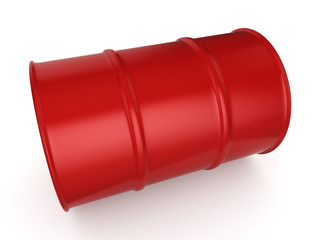 3D rendering red barrel