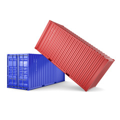Obraz premium 3D rendering containers