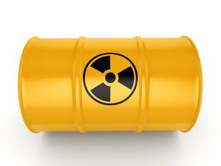 3D rendering radioactive barrel