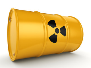 3D rendering radioactive barrel © apopium