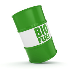 3D rendering barrel of biofuels