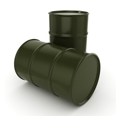 3D rendering khaki barrels