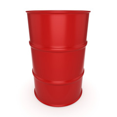 3D rendering red barrel