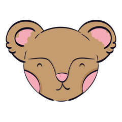 teddy bear toy over white background. vector illustration