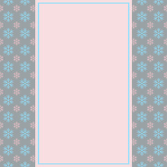 Template frame design for xmas card