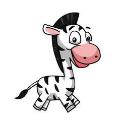 Little zebra cartoon charater