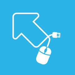 Mouse in arrow shape