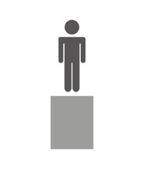 businessman avatar line icon vector illustration design