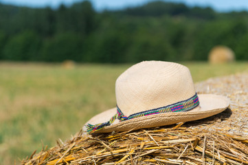 White summer hat