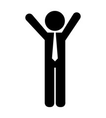 businessman avatar line icon vector illustration design