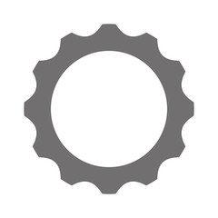gears settings flat icon vector illustration design