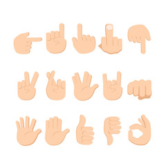 Hand emoji icon.   abstract.   sign.   symbol.   vector.