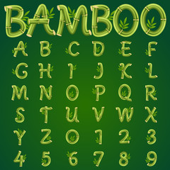Bamboo alphabet