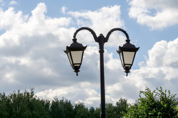 Fototapeta na wymiar Lamp in the Park