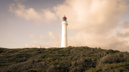 Fototapeta na wymiar Split Point Lighthouse an der Great Ocean Road in Victoria, Australien