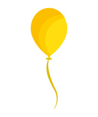 balloon air birthday isolated icon vector illustration design