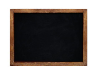 Blank chalkboard isolated on white background. 3D rendering