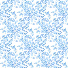 Seamless pattern with flowers.