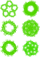 Set of frames and wreaths